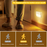 Cargar imagen en el visor de la galería, Paquete de 8 luces LED con sensor de movimiento para escaleras, luces para armarios que funcionan con pilas, lámparas inalámbricas adhesivas para pasillos, lámparas nocturnas LED portátiles.