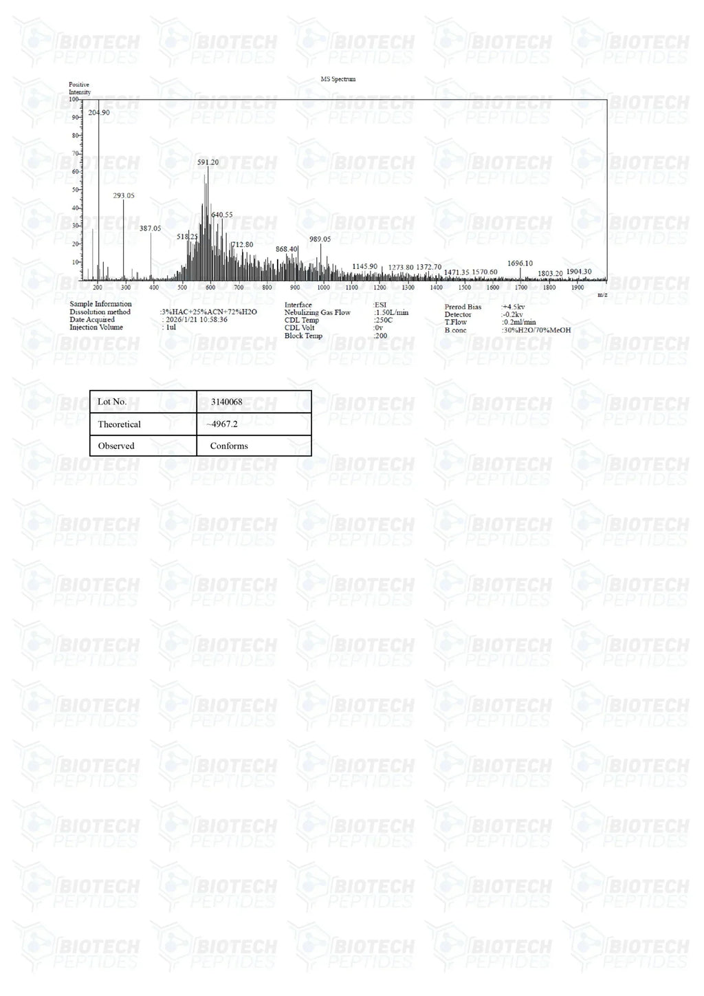 （💪Muscle recovery） PEG-MGF (Pegylated MGF) Peptide - 5mg - 10 Vials