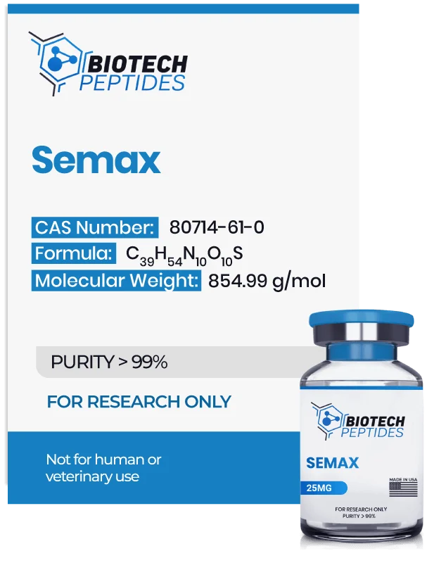 （🧠Stress relief） Semax Peptide (25mg) -10 Vials