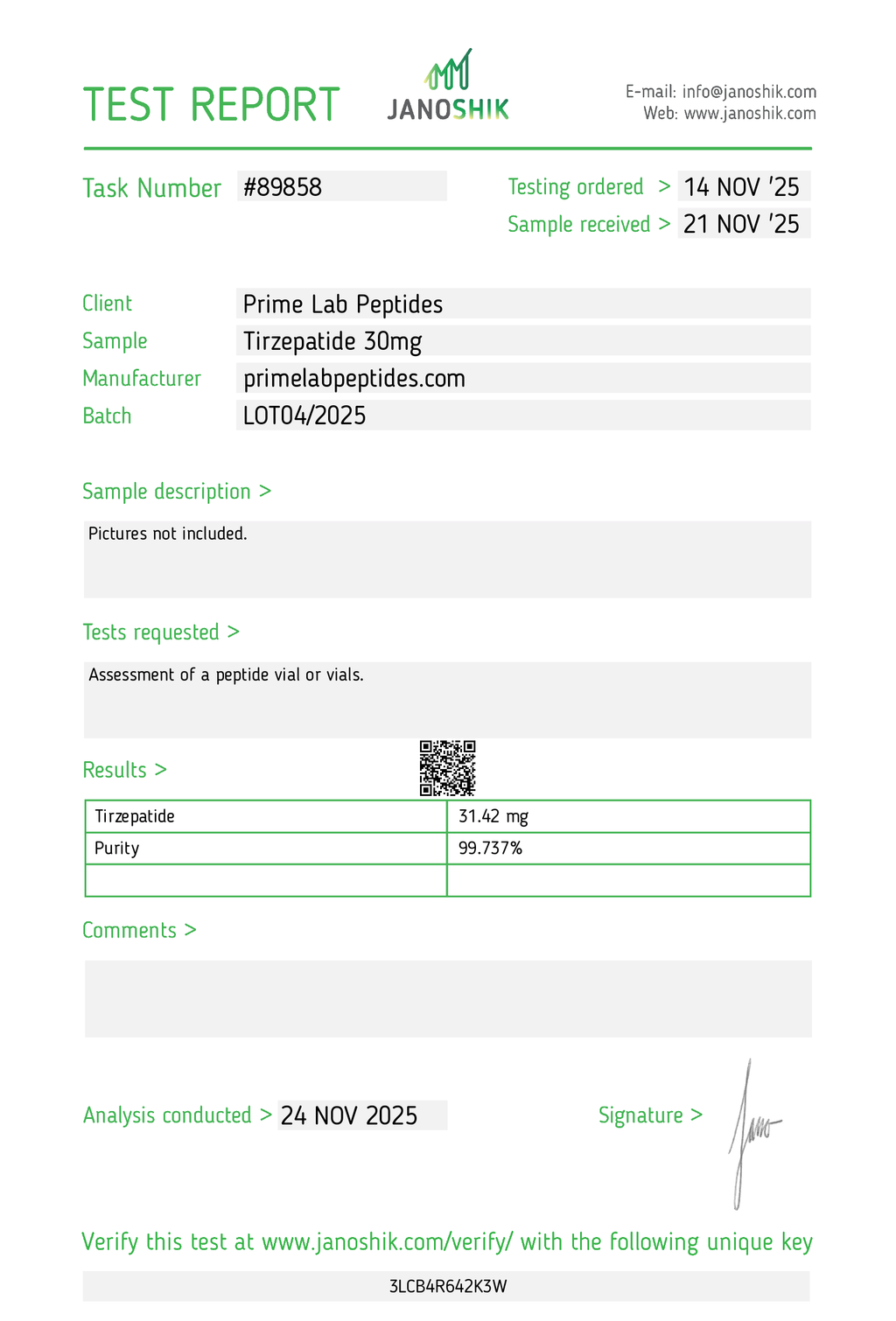 🔥（Weight Management）Tirzepatide – 30mg-10 Vials
