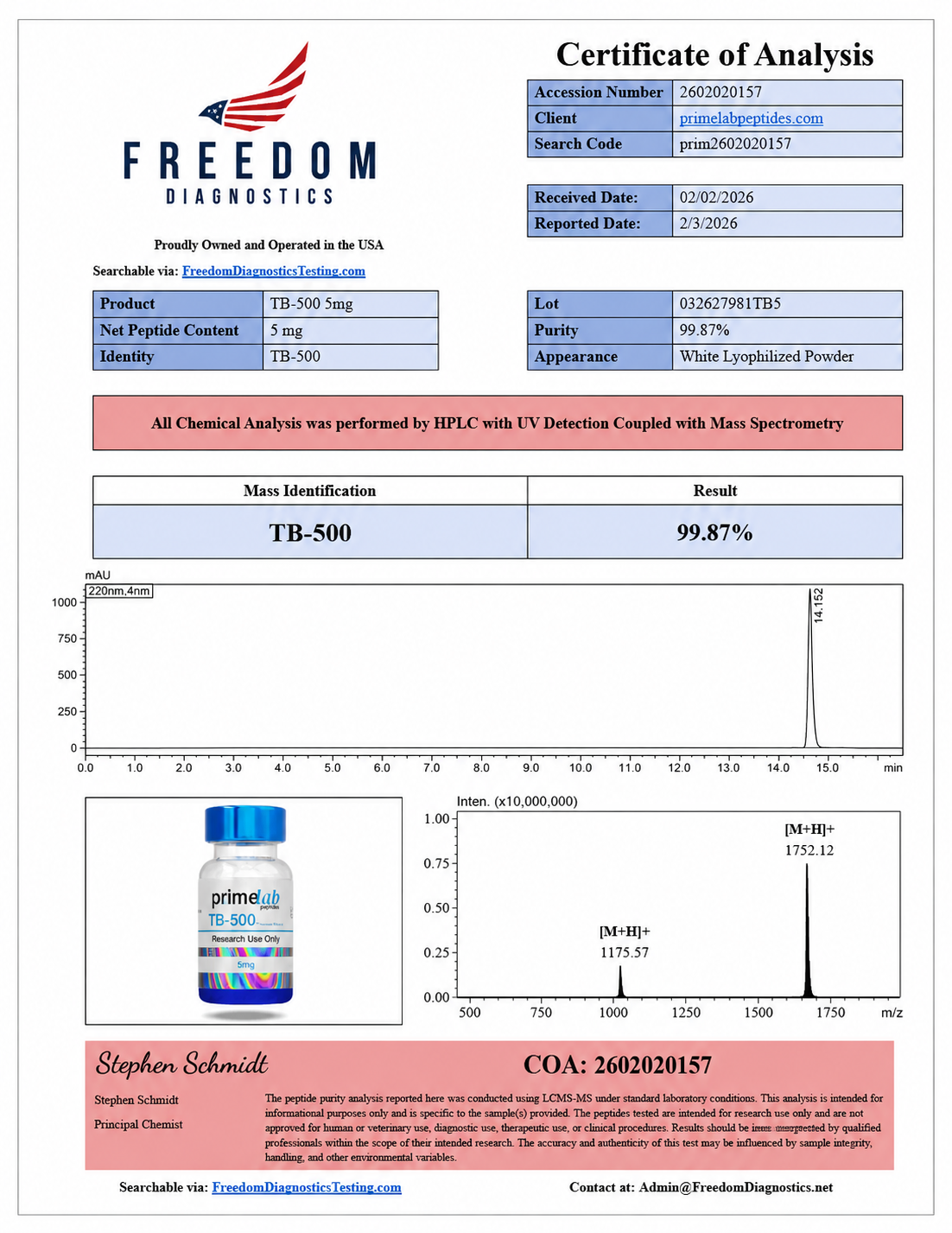 🧠（Improve mood & boost energy）Semax – 5mg - 10 Vials